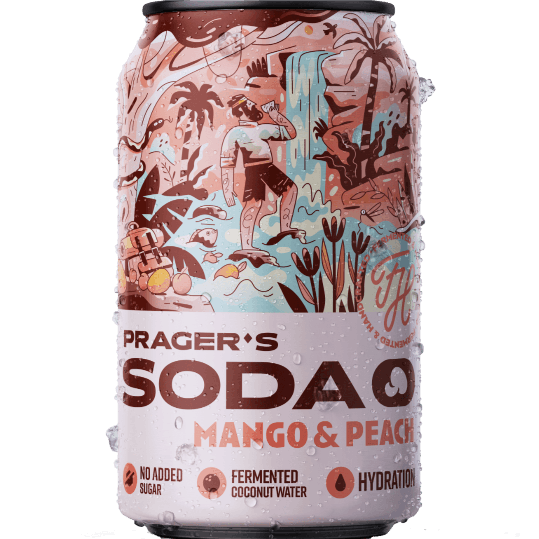 Plechovka Soda Mango & Peach